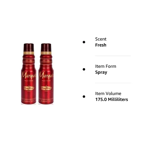 Buy Remy marquis Red body spray deodorant Pack of 2 330 ml Online