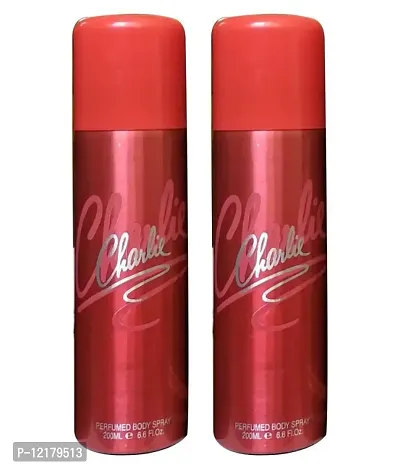 Buy Charlie Red body spray deodorant 200 ml men and women pack of