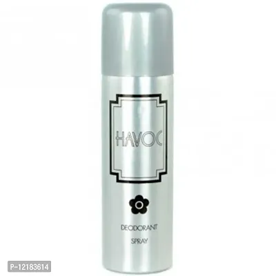 Havoc Body Spray Silver men and women original deodorant 200 ml-thumb0