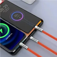 Gatih 120W Charger Cable, Fast Charging 3 in 1 Charging Data Cable, Portable Charger Cord with USB Type-C  USB Port for All Phones and Tablet, Multi Fast Charger Type c Retractable USB Cable-thumb3