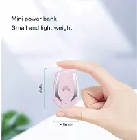 Gatih Key Chain Power Bank Small Portable Mini Pin Plug 1500mah Fast Finger Device Charge Compatible with C-Type Best Travel As Well As Gift Tool (Pack of 1, Multi-Color)-thumb2