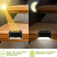 Gatih Solar Deck Lights Outdoor, 4 Pack Led Solar Step Light ABS Waterproof-thumb2