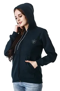 N  PG Women's Cotton Hooded Neck Sweatshirt (Jacket_Sky Blue_A-11_M_Dark Blue_M)-thumb1