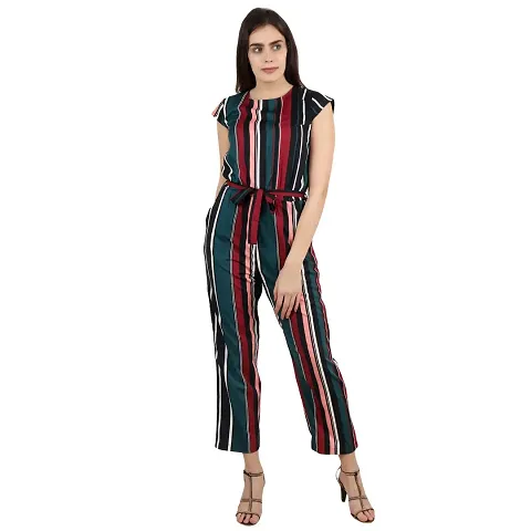 Stylish Striped Jumpsuit For Women And Girls