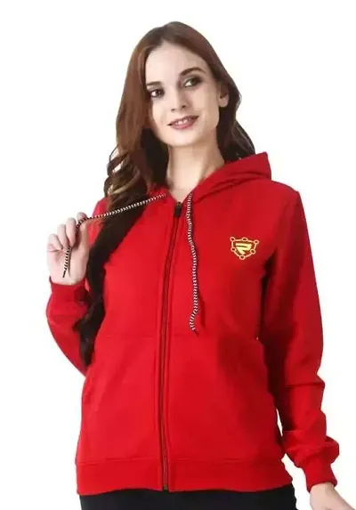 Classic Cotton Solid Hoodie Sweatshirts for Women