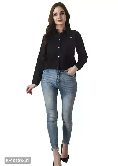 Classic Cotton Solid Jacket for Women-thumb0