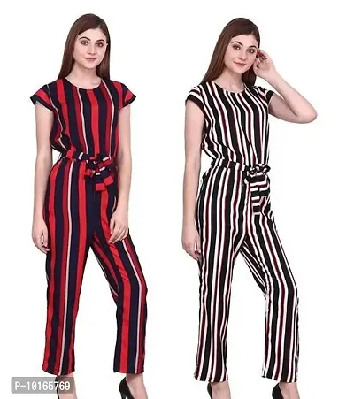 Classic Crepe Jumpsuits for Womens Pack of 2-thumb0