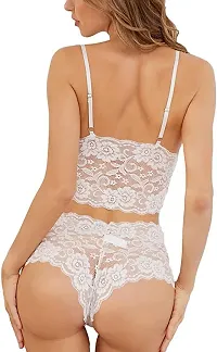 Women's Lingerie 2 Piece Lace Baby Doll Bra  Panty-thumb1