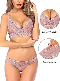 Women's Lingerie 2 Piece Lace Baby Doll Bra  Panty-thumb2