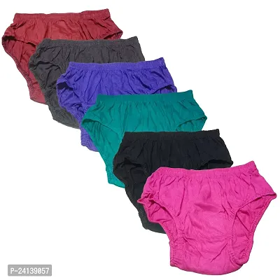 Women Plain Cotton Panty (Pack of 3)