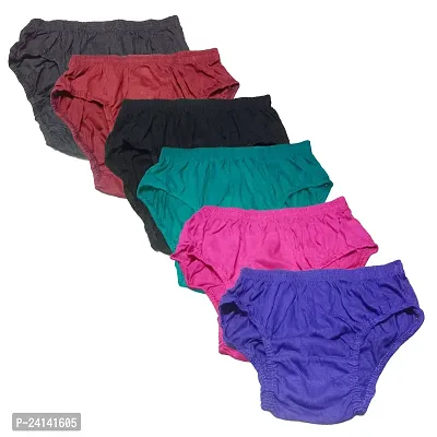 Women Plain Cotton Panty (Pack of 3)