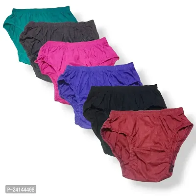 Women Plain Cotton Panty (Pack of 3)