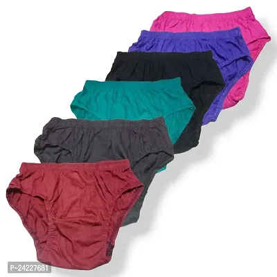 Women Plain Cotton Panty (Pack of 3)