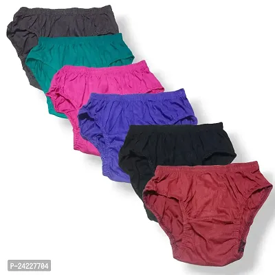 Women Plain Cotton Panty (Pack of 3)