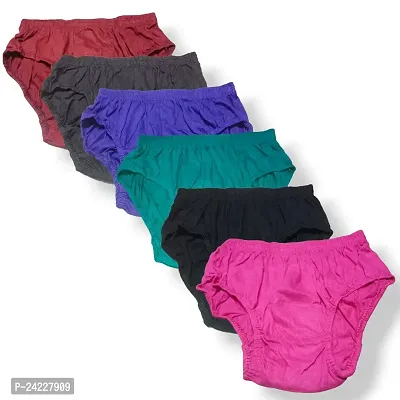 Women Plain Cotton Panty (Pack of 3)