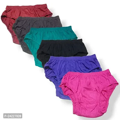 Women Plain Cotton Panty (Pack of 3)