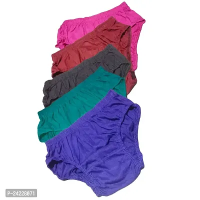 Women Plain Cotton Panty (Pack of 3)