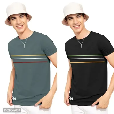 Fancy Cotton T-shirts for Men Pack of 2