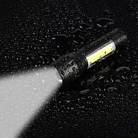 Sarvatr Metal Usb Rechargeable Xpe+Cob Led Zoomable Flashlight Torch Lamp-thumb4