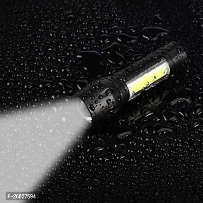 Sarvatr Metal Usb Rechargeable Xpe+Cob Led Zoomable Flashlight Torch Lamp-thumb5