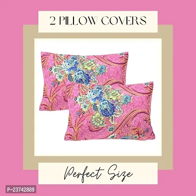 Comfortable Cotton Blend Printed Bedsheet with 2 Pillow Covers-thumb2