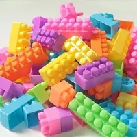 Kid's 100Pcs Big Mega Sized Blocks Toys Building and Construction Block Set for Children Boys and Girls (Multicolor)-thumb1