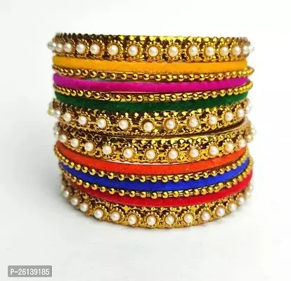 Elegant Multicoloured Alloy Bangles For Women-thumb0