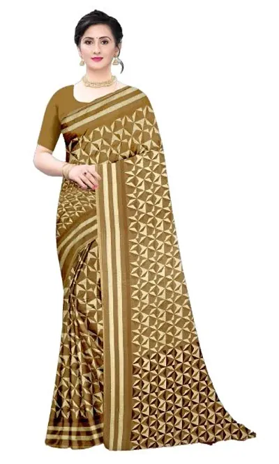 Stylish Art Silk Saree with Blouse piece