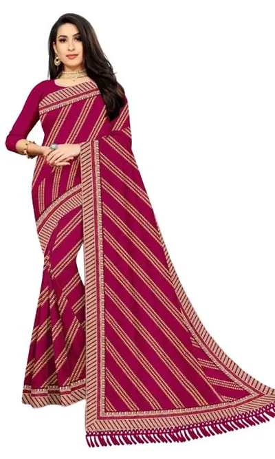 Stylish Art Silk Saree with Blouse piece