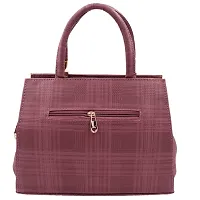 Stylish Pink Artificial Leather Solid Handbags For Women-thumb2