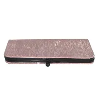 Stylish Pink Artificial Leather Self Pattern Clutches For Women-thumb2