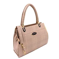 Stylish Beige Artificial Leather Solid Handbags For Women-thumb2