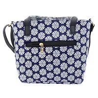 Stylish Navy Blue Artificial Leather Solid Handbags For Women-thumb4
