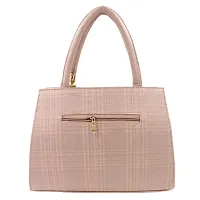 Stylish Beige Artificial Leather Solid Handbags For Women-thumb1