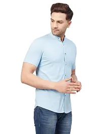 GRITSTONES Men Plain Cotton Blend Shirts-thumb3