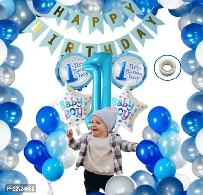Premium Quality Premium Quality Baby Boy 1St Birthday Theme Decorations Kit Combo