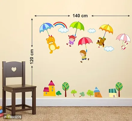 Tuffuk Graphic & Art Multi Large |Self Adhesive | Wall Stickers | PVC Vinyl | Non-Reusable | Pack of 1 |(140 cm x 120 cm)FI3173