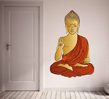 Tuffuk Budha Multi Large |Self Adhesive | Wall Stickers | PVC Vinyl | Non-Reusable | Pack of 1 |(55 cm x 80 cm)FI3527-thumb2