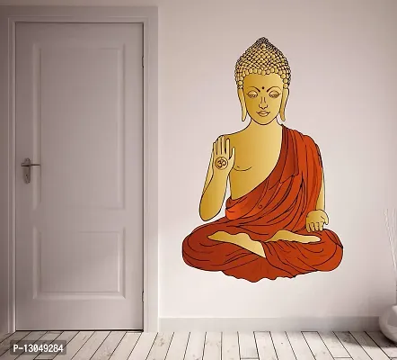 Tuffuk Budha Multi Large |Self Adhesive | Wall Stickers | PVC Vinyl | Non-Reusable | Pack of 1 |(55 cm x 80 cm)FI3527-thumb3