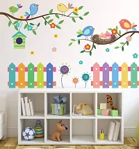 Tuffuk Birds Family Large Vinyl Wallstickers for Home Decorations (60 cm x 60 cm)5TZ090-thumb3