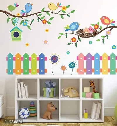 Tuffuk Birds Family Large Vinyl Wallstickers for Home Decorations (60 cm x 60 cm)5TZ090-thumb4