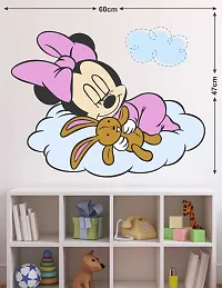 Tuffuk Micky Mouse | Wall Stickers | PVC Vinyl | Non-Reusable Sticker | Large Self Adhesive Sticker (Pack of 1)-thumb1