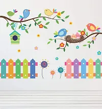 Tuffuk Birds Family Large Vinyl Wallstickers for Home Decorations (60 cm x 60 cm)5TZ090-thumb2