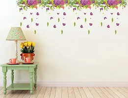 Tuffuk Flower Multi Extra Large PVC Vinyl Wallsticker for Home Decorations (170 cm x 50 cm)6TZ033-thumb2