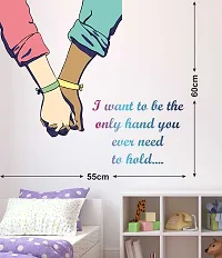 Tuffuk Need to Hold Multi Large |Self Adhesive | Wall Stickers | PVC Vinyl | Non-Reusable | Pack of 1 |(60 cm x 50 cm)FI2101-thumb1