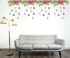 Tuffuk Flower Multi Extra Large PVC Vinyl Wallsticker for Home Decorations (170 cm x 50 cm)6TZ033-thumb3