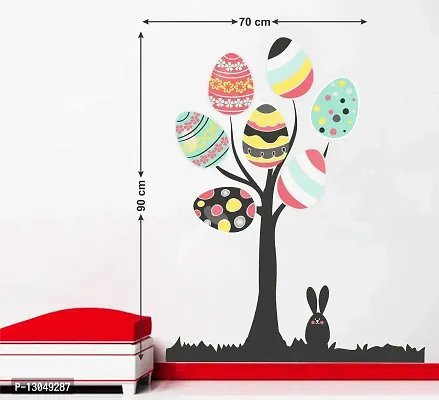 Tuffuk Tree Multi Extra Large PVC Vinyl Wallsticker for Home Decorationss(70 cm x 90 cm)6TZ010