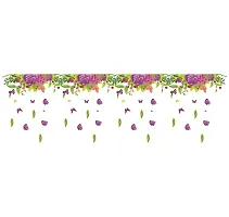 Tuffuk Flower Multi Extra Large PVC Vinyl Wallsticker for Home Decorations (170 cm x 50 cm)6TZ033-thumb1