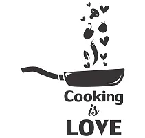 Tuffuk Cooking is Love Large Vinyl Wallstickers for Home Decorations(70 cm x 90 cm)4TZ136-thumb1