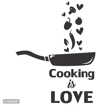 Tuffuk Cooking is Love Large Vinyl Wallstickers for Home Decorations(70 cm x 90 cm)4TZ136-thumb2